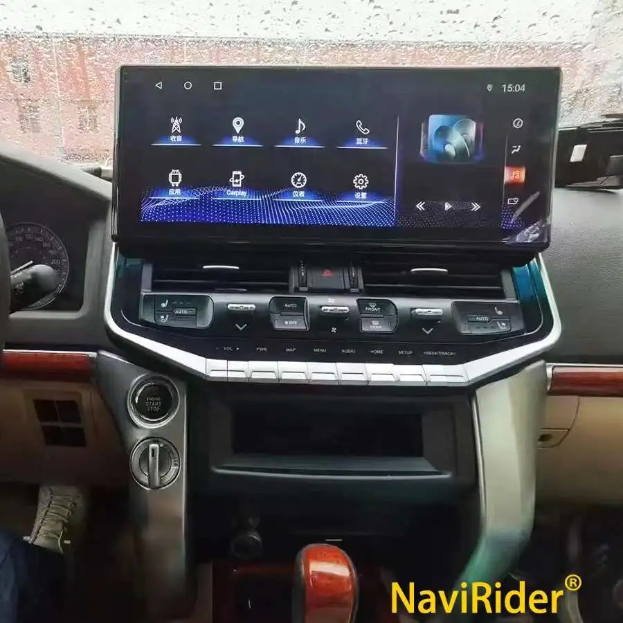 

16,2-дюймовый автомобильный видеоплеер Android 15, радио для TOYOTA Land Cruiser 200 LC200 LC300, сенсорный экран, навигатор, мультимедийный Carplay