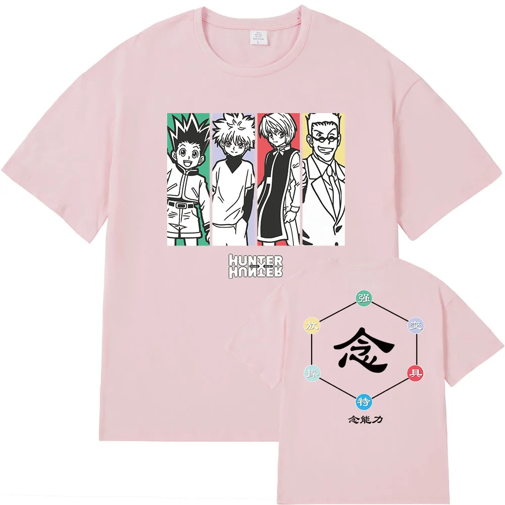 Аниме Hunter x футболка Killua Gon одежда топы футболки Camiseta |