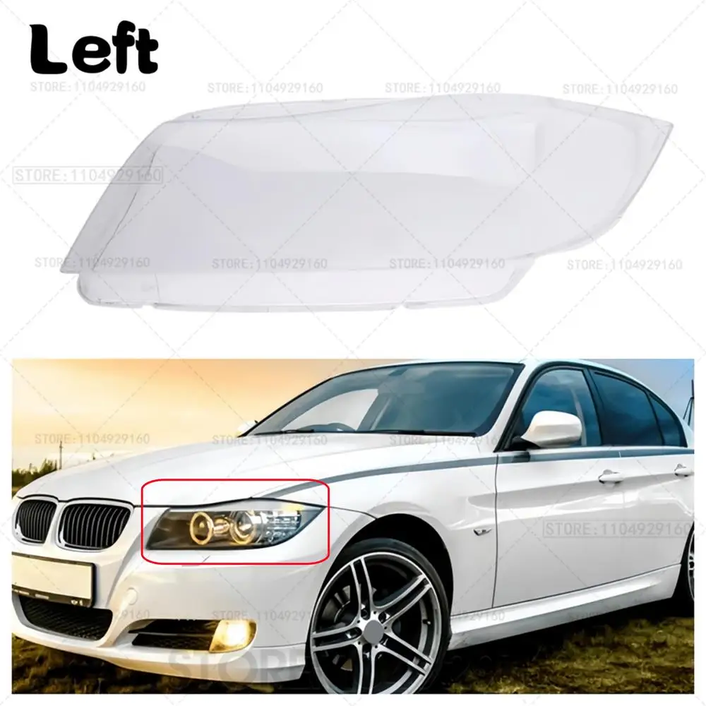 Для BMW 3 серии E90 E91 2006-2012 ксеноновые фары, крышки линз, прозрачный корпус автомобильной лампы, прозрачный абажур, корпус автомобильных фонарей