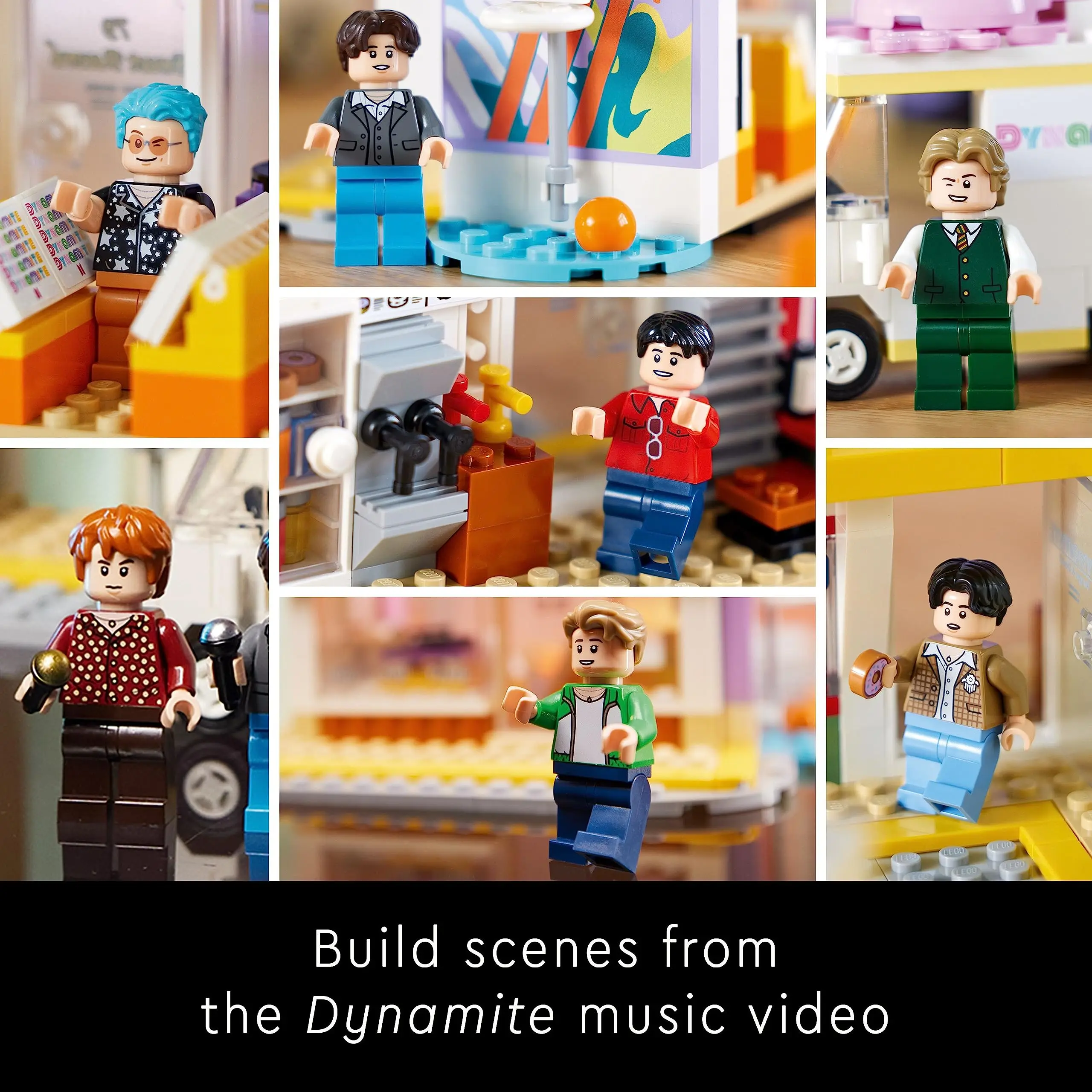 LEGO Ideas BTS Dynamite 21339 Модельный комплект с 7 минифигурками знаменитой группы K-pop, RM, Jin, SUGA, j-Hope, Jimin, V Jung Kook (art.: 3920cf67f997b) - 3920cf67f997b