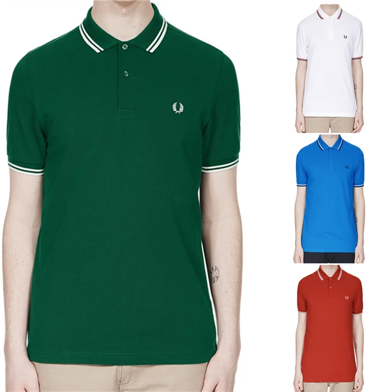 

Mens Bay Leaf Embroidery Short Sleeve Polos Shirts Hombre 100%Cotton Polo Shirt Homme Luxury Designer Clothes For Men Streetwear