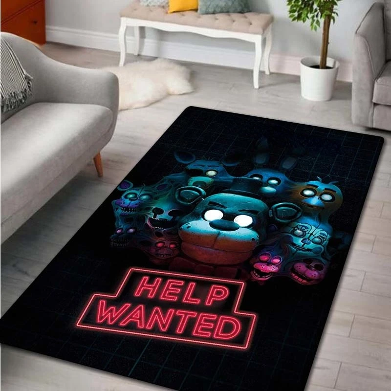 коврик входной двери для ванной Страшный мультяшный ковер с животными