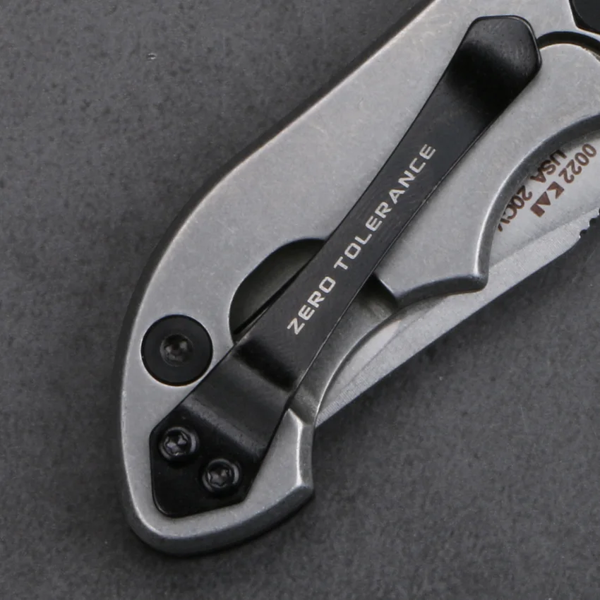 Складной нож с логотипом ZT 0022 шарикоподшипник Флиппер сталь углеродное волокно