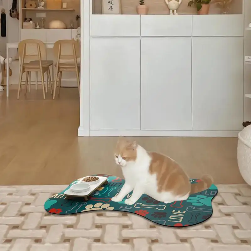 Коврик для кормления домашних животных противоскользящие впитывающие коврики