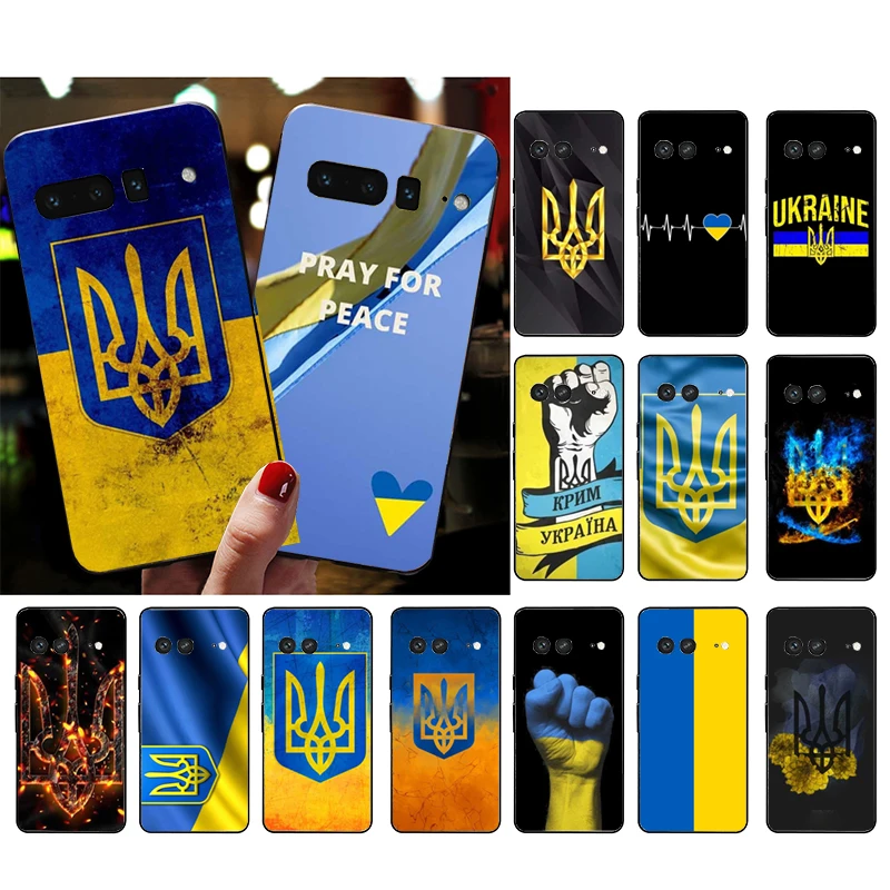 

Phone Case for Google Pixel 7 Pro 7 6A 6 Pro 5A 4A 3A Pixel 4 XL Pixel 5 6 4 3 XL 3A XL 2 XL Ukraine Flag Case Funda
