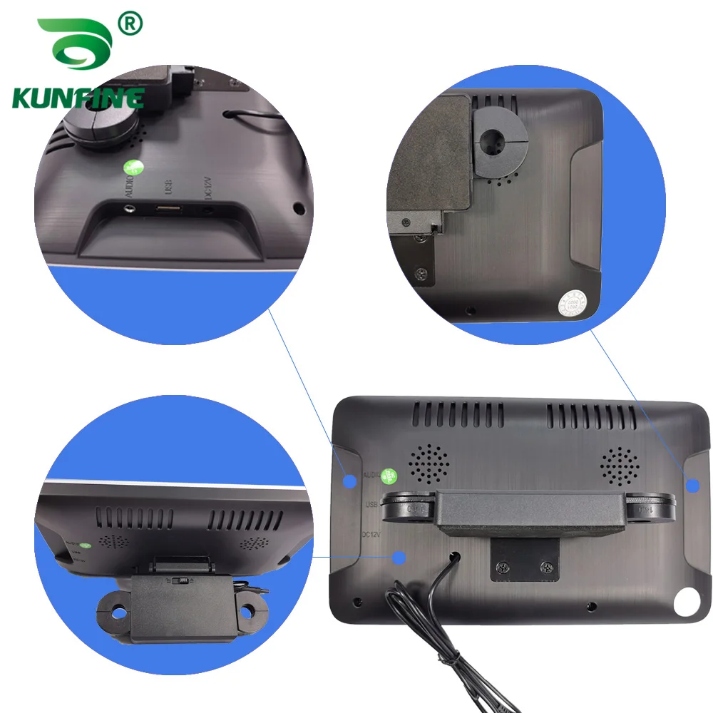 KUNFINE Универсальный 10 1 дюймовый Android автомобильный подголовник монитор 1080P WIFI