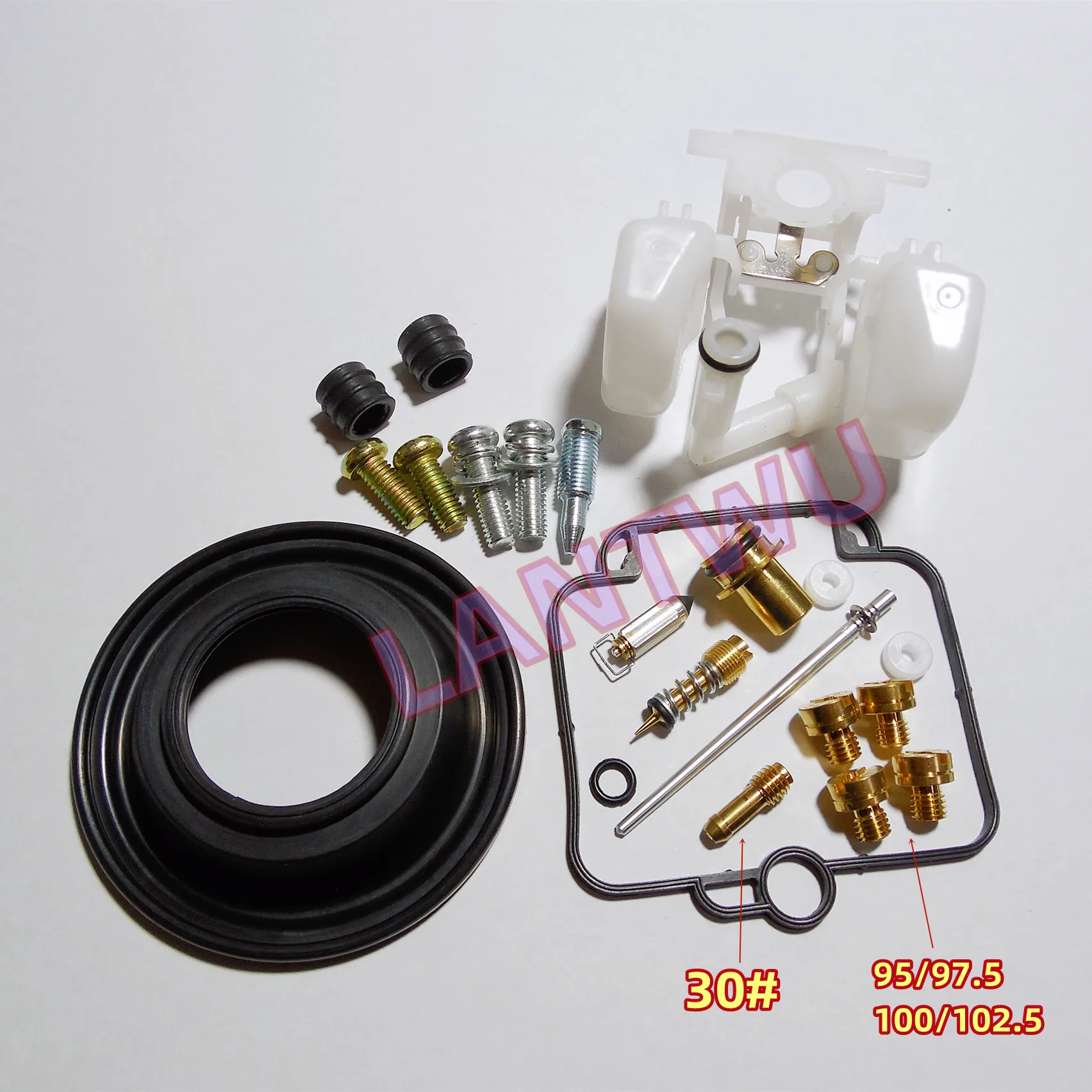 

For 1998 Suzuki GSX400 Impulse GK79A Motorcycle Carburetor Repair Kit with Vacuum Diaphragm and Float