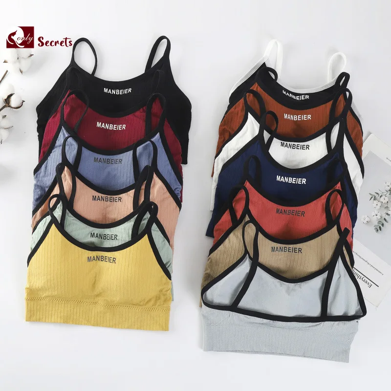 

Майка женская без косточек, пикантный спортивный бесшовный топ, Спортивное нижнее белье, укороченный топ, бюстгальтер-Бралетт с красивой спинкой