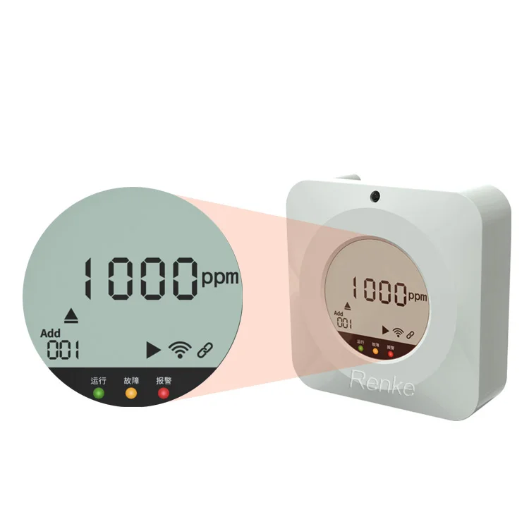 

OEM ODM Home security loud alert O3 CH4 CO propane gas leak detector with lcd display