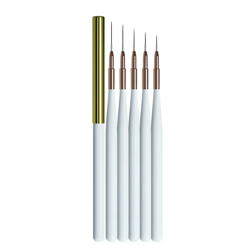 Кисть для Подводки дизайна ногтей ручка рисования с УФ-гелем и полосками кисть