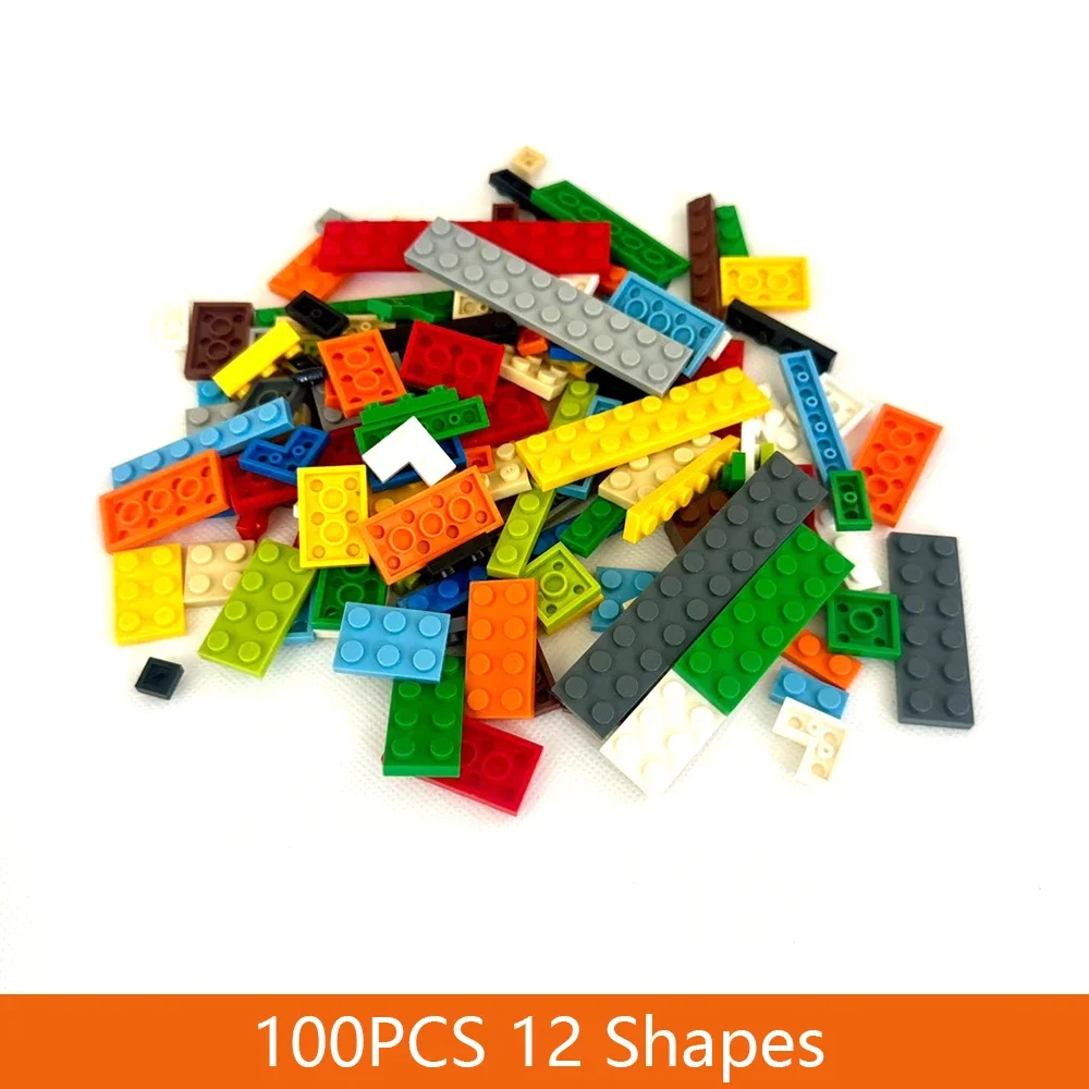 100 шт. Детский конструктор в горошек 12 форм