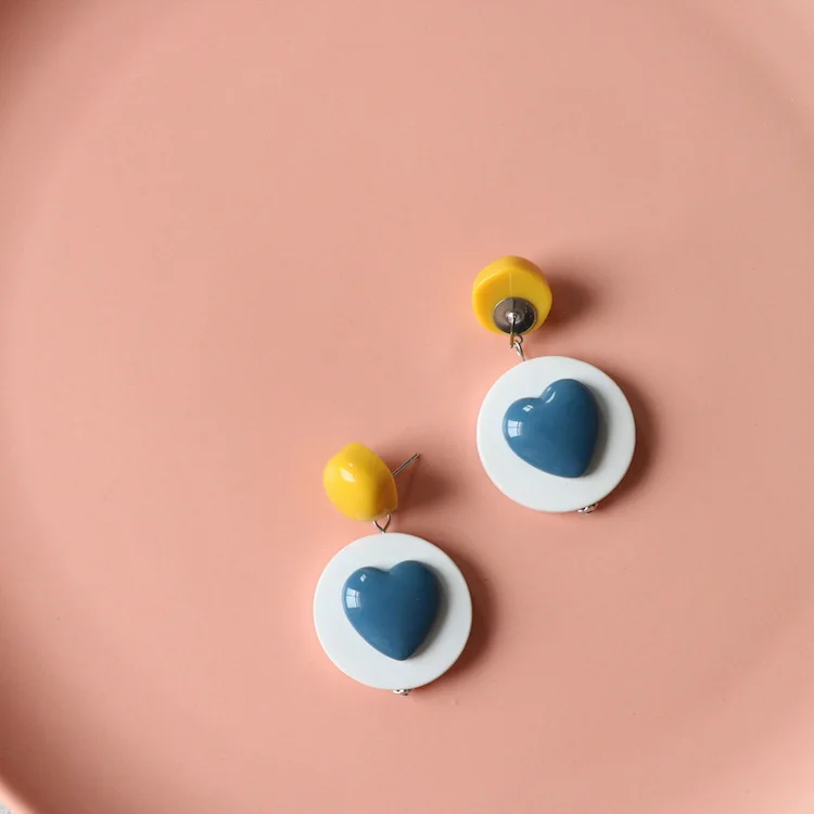 Летние деревянные серьги для отпуска в японском и корейском стиле | Украшения