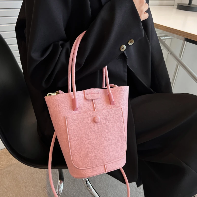 

Однотонная сумка-мешок, топ, сумка-тоут, дизайнерская сумка на плечо, женская сумка-мессенджер, новый тренд, кошелек, сумка с помадой, роскошн...