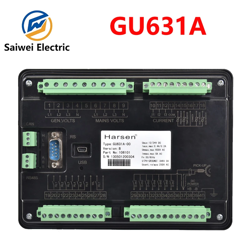 Kaixun контроллер генератора GU631A-00 дизельный генератор панель управления для