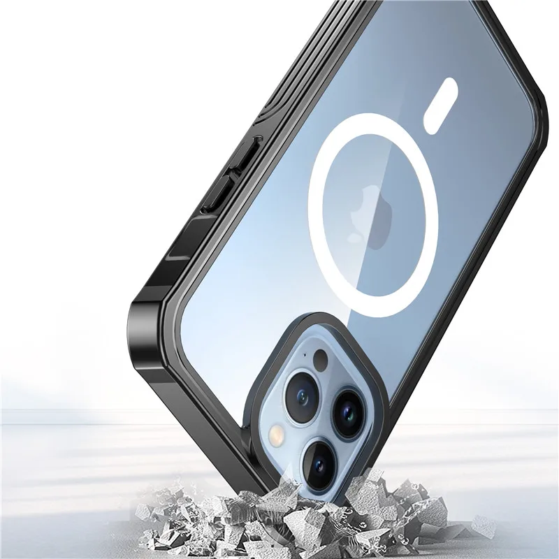 Magnetic Magsafing Wireless Charge Phone Case For iPhone 13 Pro Max Back Cover 360 Protect Front Film for iPhone 13Pro Max Case