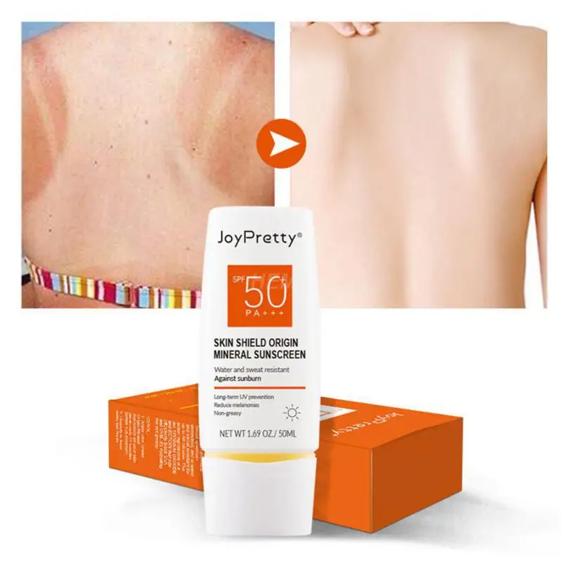 

SPF50+ Sunscreen Cream 50ml Gel Isolation Lotion For Men And Women Moisturizing Whitening Waterproof Refreshing Sunscreen Cream