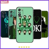 marvel loki phone case for xiaomi mi 11 lite pro ultra 10s 9 8 mix 4 fold 10t 5g black cover silicone back prett