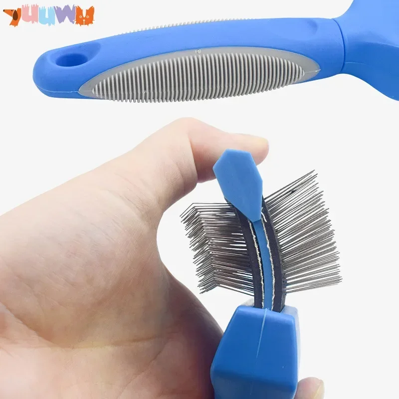 

Расческа для удаления шерсти домашних животных, Триммер для волос, Щетка для собак, Уход за мехом, Очистка от линьки, Массажная расческа, Аксессуары для собак