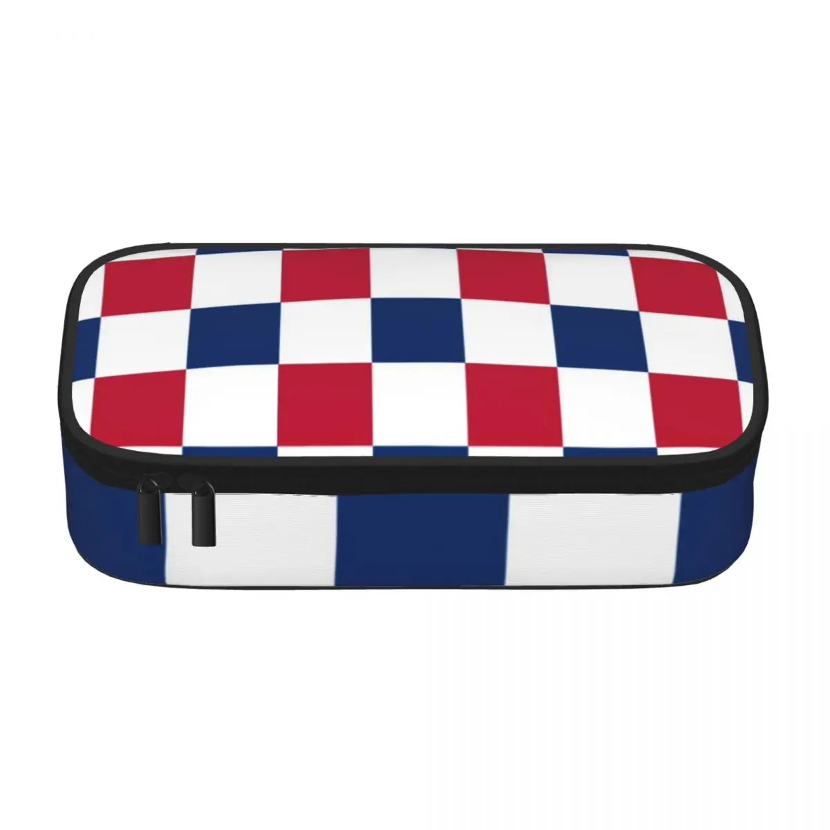 American USA Flag Pencil Case Red White Blue Checkerboard Back to School Multi Function Pencil Box Teenager Cute Pen Pouch