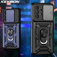 keysion shockproof case for samsung a23 a13 4g a53 a73 a33 a22 a12 5g camera protection phone cover for galaxy a02 a03 core m52