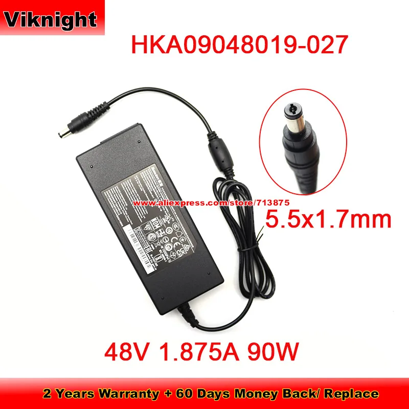 Оригинальный телефон для Huntkey, адаптер переменного тока 48 В 1,875a 90 Вт, блок питания с наконечником 5,5x1,7 мм