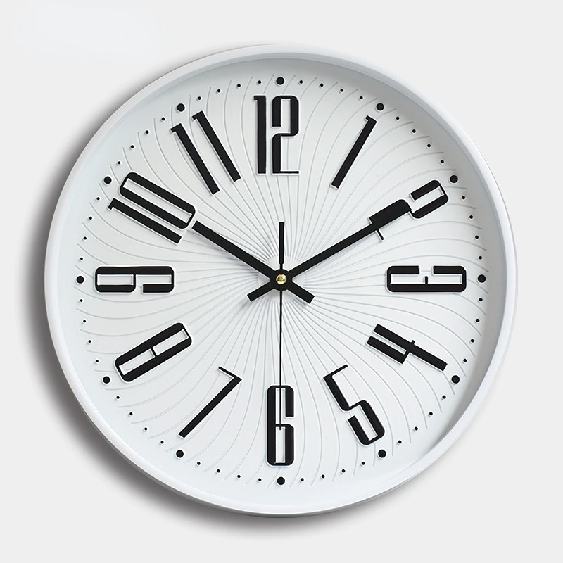 

Modern and Simple Wall Decor Personalized and Creative Circular Wall Clock Silent Quartz Clock in Bedroom Decoration for Home