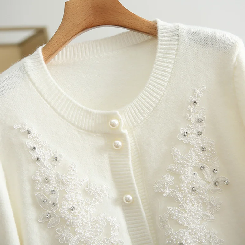 Европейская осень новинка тяжелая промышленность цветы бисер рукав-труба