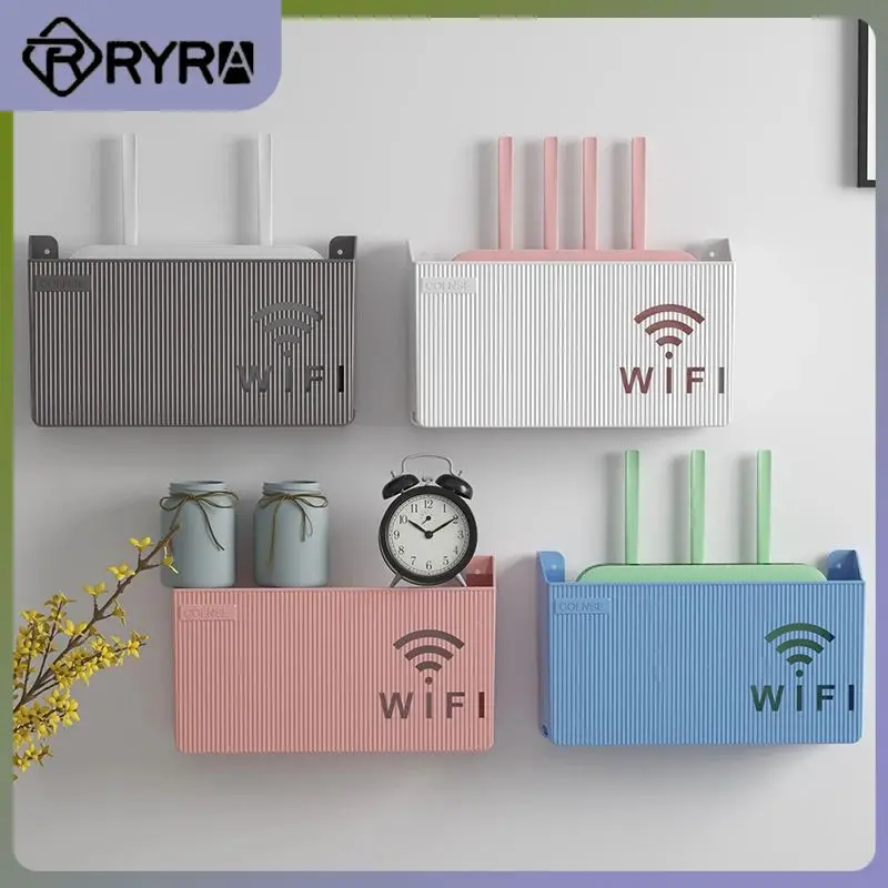 

Abs Organizer Box For Media Boxes Cable Power Bracket Organizer Box Waterproof Router Box Wall-mounted Wifi Box Plastic