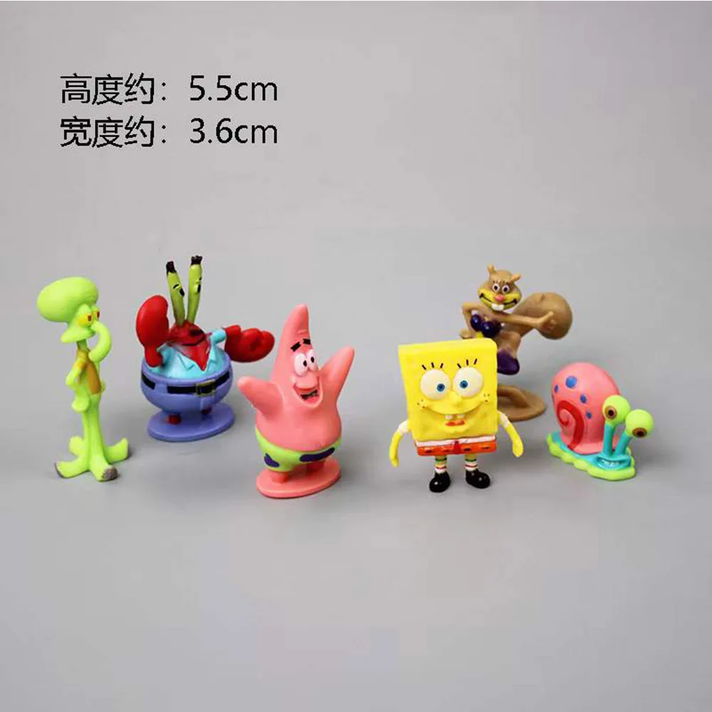 Набор игрушек для детей 3-6 штук фигурки Bobs Патрик звезда Юджин Соболь