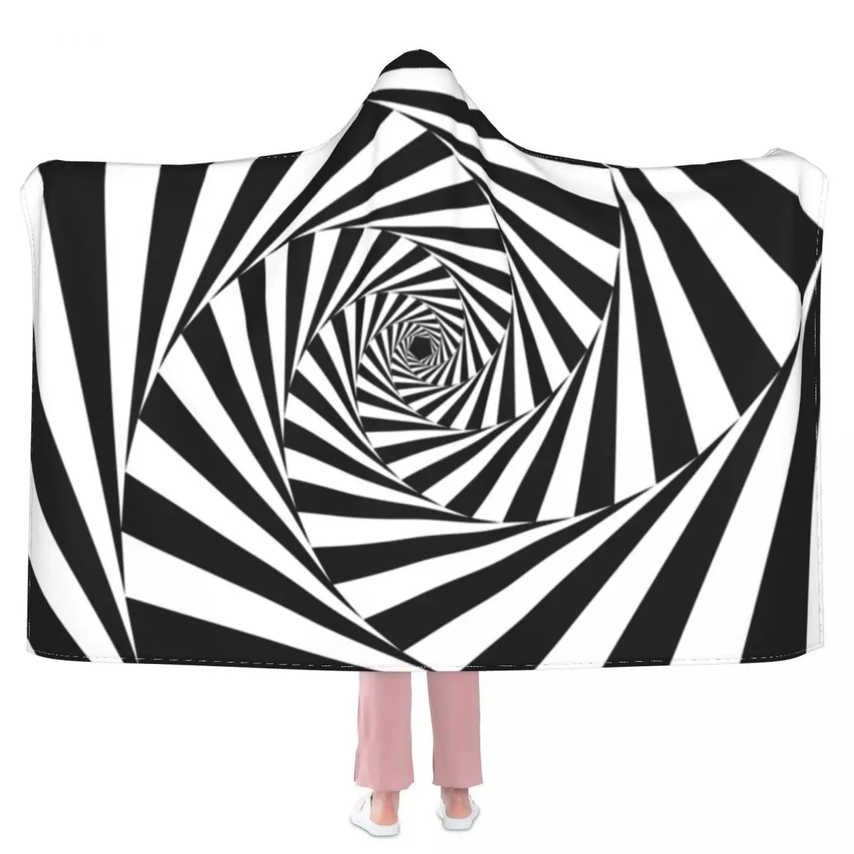 Черно-белое одеяло с принтом зебры спиральная диафрагма мягкое флисовое