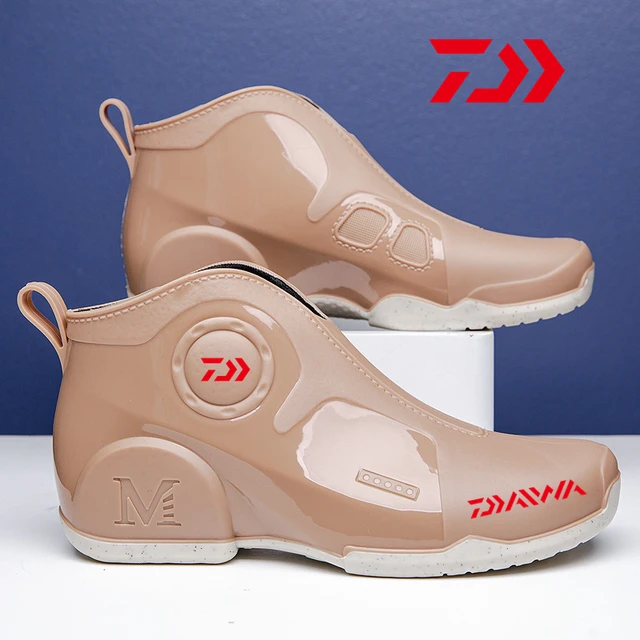 Новинка, модная водонепроницаемая обувь Daiwa, дождевая обувь, мужские износостойкие резиновые ботинки, водонепроницаемая и износостойкая Уличная обувь для рыбалки 5