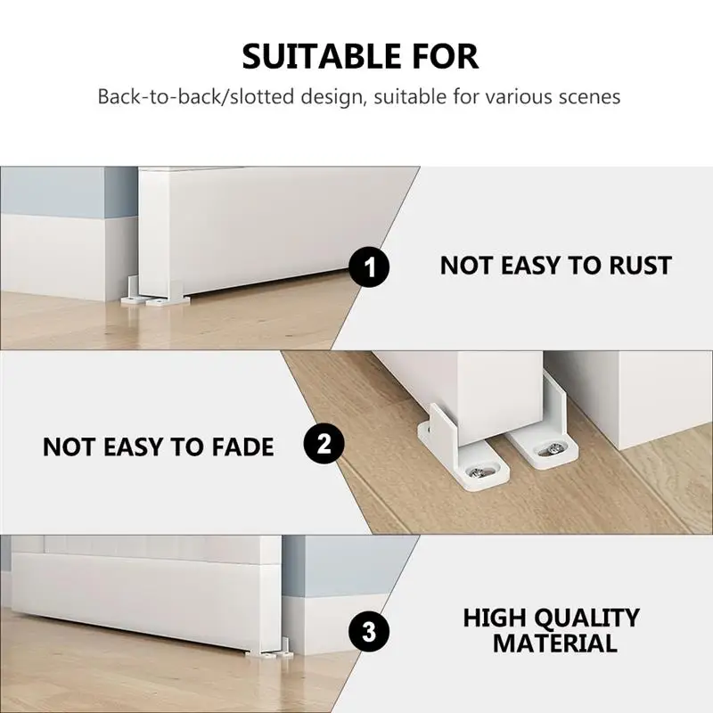 2 комплекта направляющих для пола роликовый направляющий ролик раздвижная