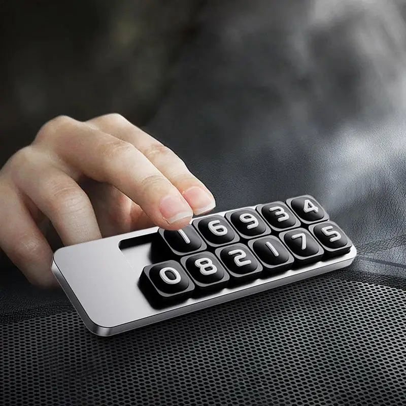 

Auto Car Parking Number Plates Automotive Interior Temporary Phone Number Card Plate Car styling Universal Accessories For RV