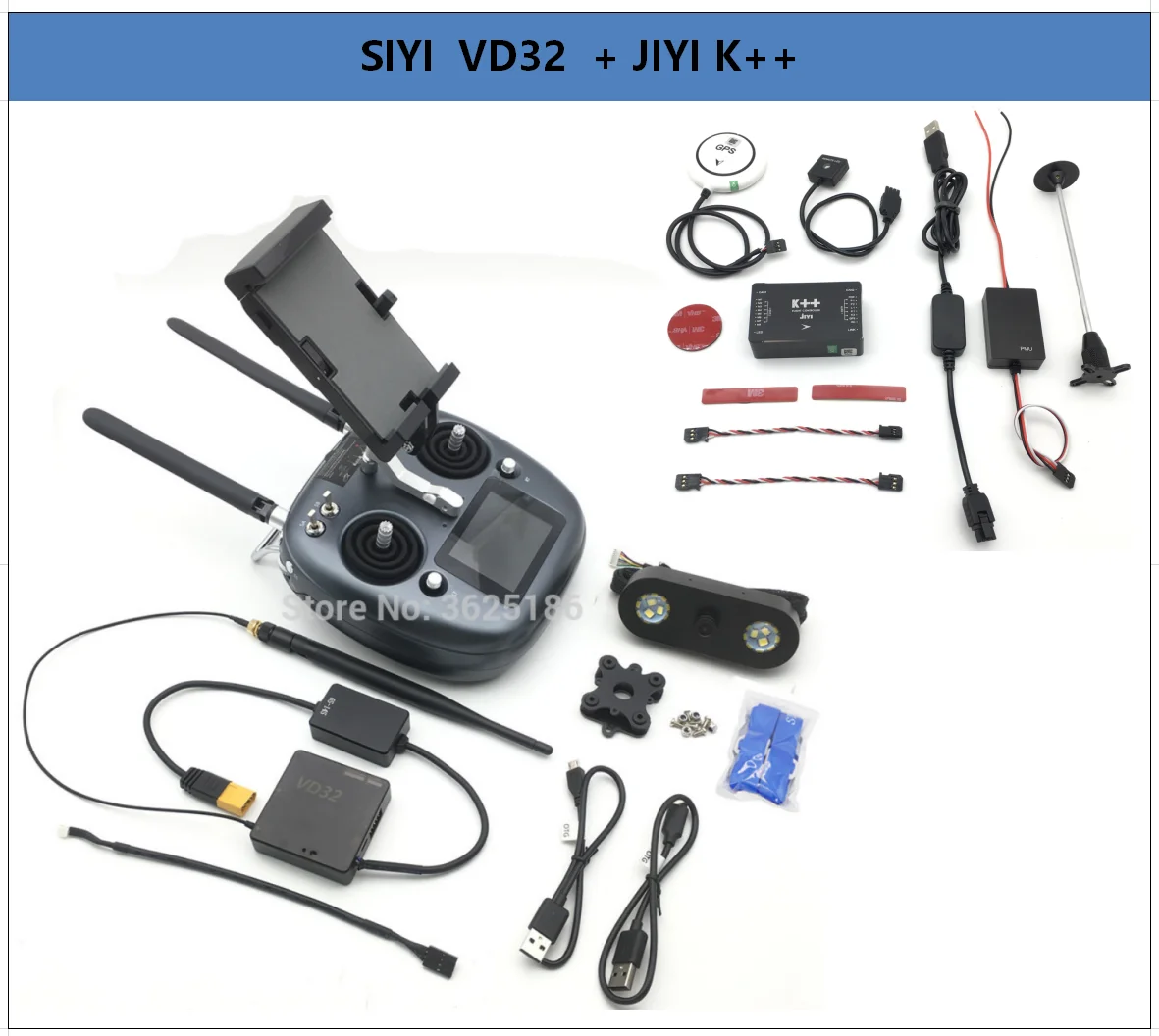 

SIYI VD32 Remote Controller + JIYI K3A pro K++ Flight Control Combo DIY Agricultural Spray Drone Frame Kit Drone
