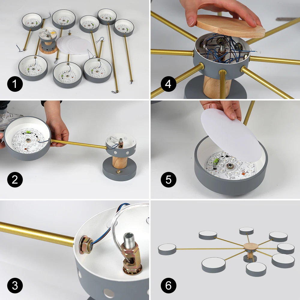 Nordic Celling Chandeliers for Living Room Led Chandeliers Wooden Ceiling Light  Bedroom Minimalist Lighting Home Decor Fixture