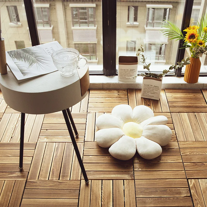 

Home Decor Anti-corrosion Wood Garden Balcony Plank Outdoor Board Splicing Courtyard Ground Laying Floor Wood Plate