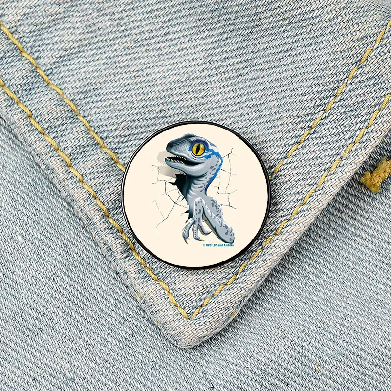 

Jurassic World Pin Custom cute Brooches Shirt Lapel teacher tote Bag backpacks Badge Cartoon gift brooches pins for women