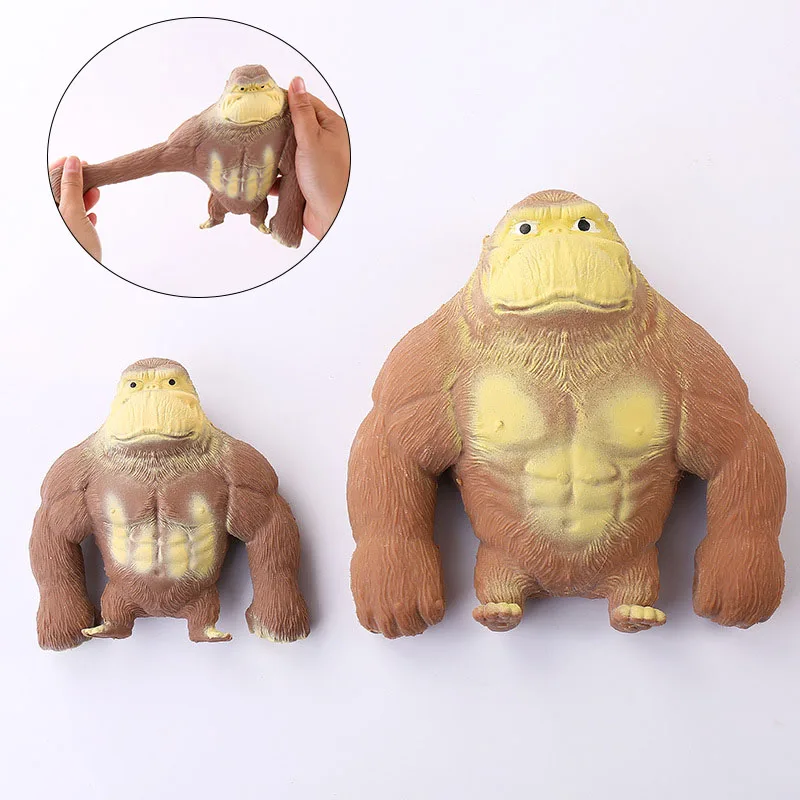 

Funny Soft Anti Stress Gorilla Decompression Toy Stress Reliever Toys Fidget Toys Stretch Decompression Vent Gorilla Pinch Toy