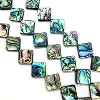 hot selling square abalone shell beads diy handmade necklace bracelet jewelry accessories couple creative wholesale 8mm12mm16mm