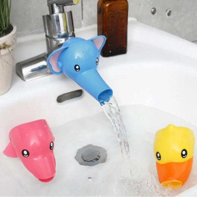 

Convenient for Baby Washing Helper Sink Accessories Kitchen Lovely Cartoon Faucet Extender for Kids Hand Washing In Bathroom