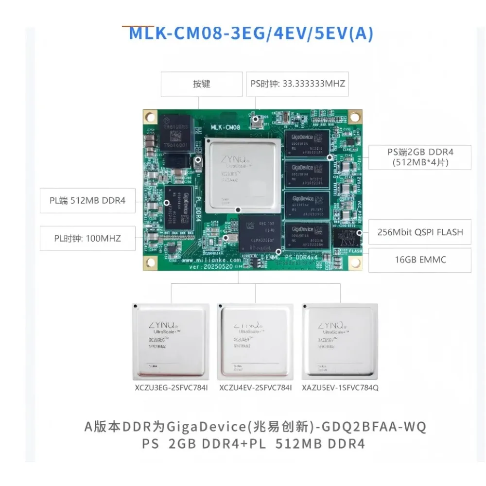 Фото Плата разработки AvaCoreFPGA MPSOC 1EG/2CG/3EG/4EV/5EV-MLK-F31 №3