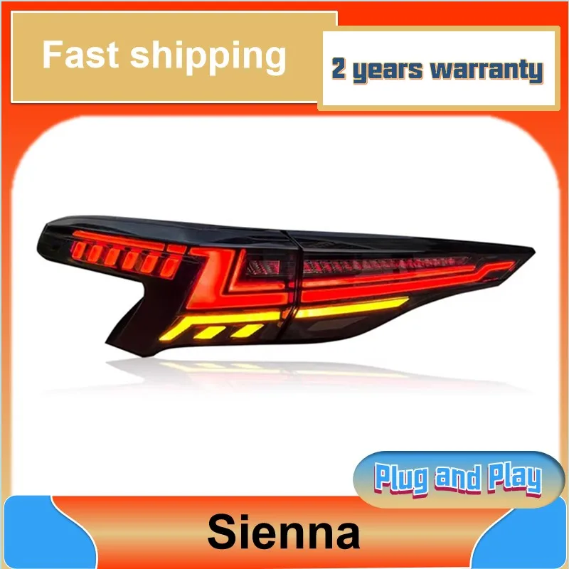 Автомобильный Стайлинг для Toyota Sienna задний фонарь 2021-2022 ДХО противотуманный