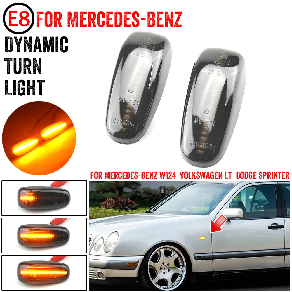 2 шт. динамический поворотник для Mercedes BENZ E-Class W210 C-Class W202 W208