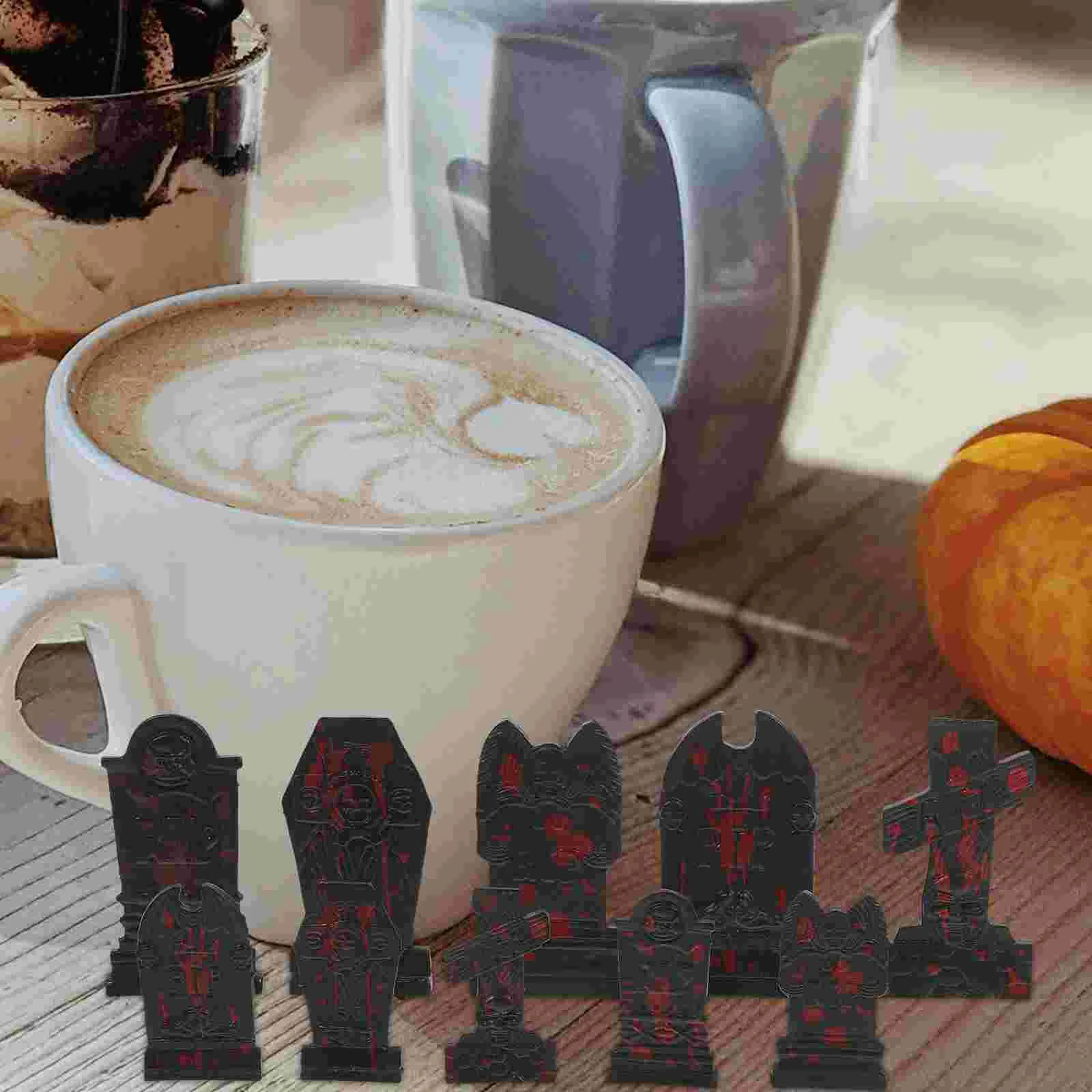 10 шт. украшение для надгробия в виде черепа реквизит на Хэллоуин форме поддельный