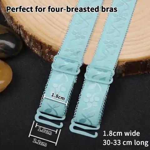 2Pcs/Set Bra Straps Women Double Shoulder Elastic Brassiere Lady Detachable Adjustable Non-slip Bra Strap Lingerie Accessories