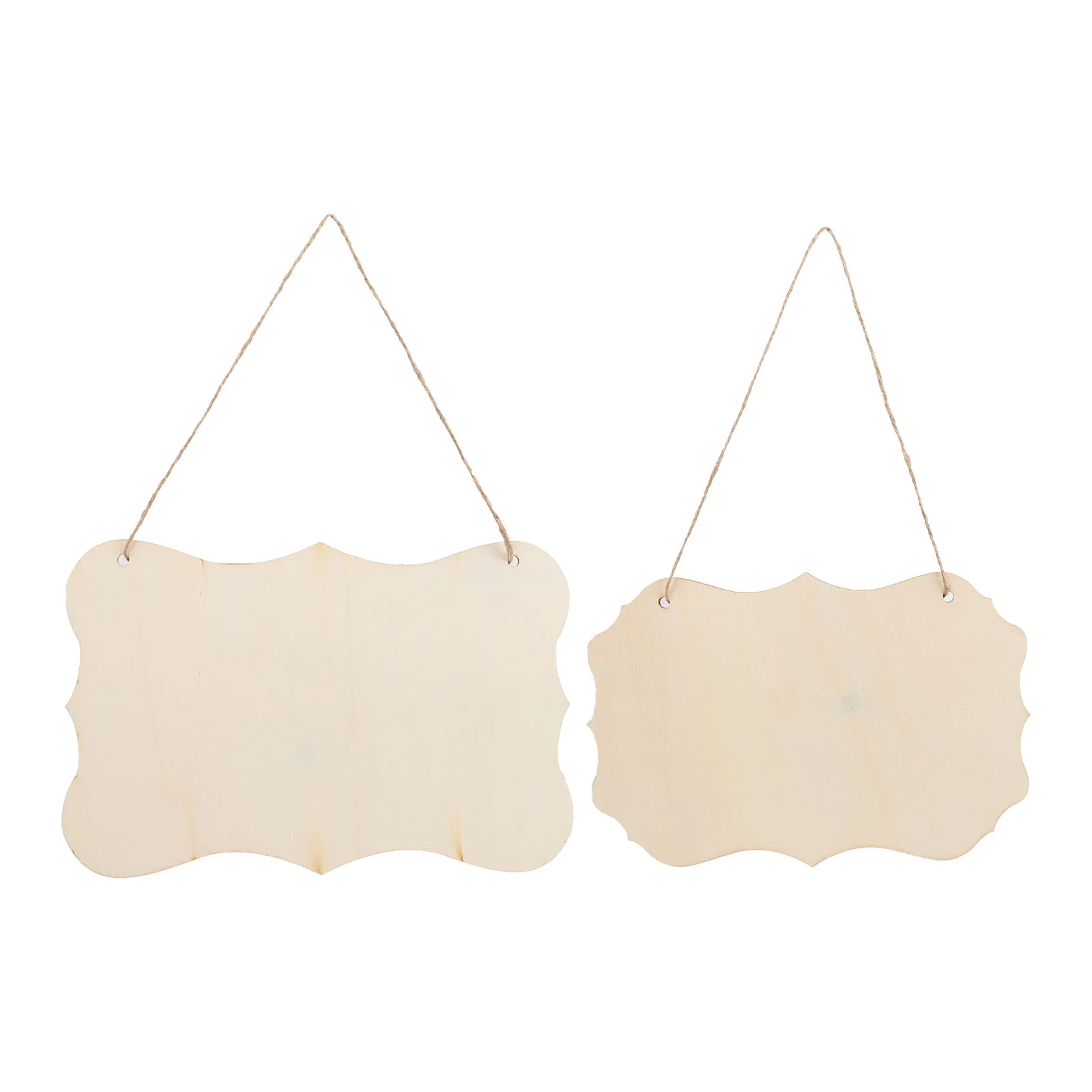 

2 Pcs Wedding Signs DIY Wood Plaque Painting Wood Plaque DIY Painting Wood Board Wooden Pieces DIY Wooden Squares Wooden Cutouts