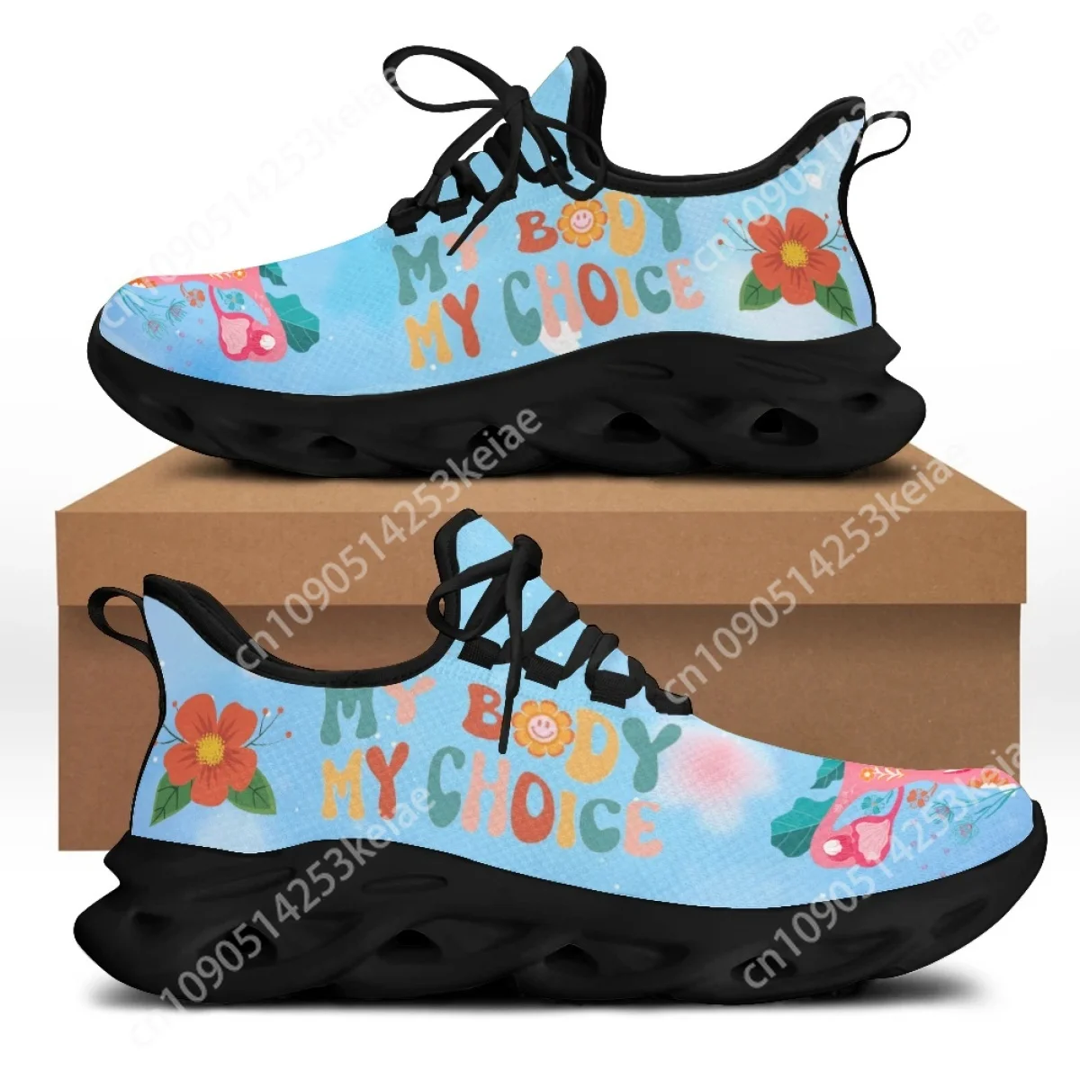 CYWGIFT легкая сетчатая обувь Мой тело мое выбор женские кроссовки индивидуальный