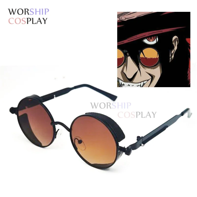 2 стиля Alucard очки в стиле Косплей Hellsing солнцезащитные Металлические Хэллоуин