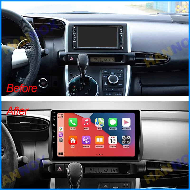 Автомобильный мультимедийный плеер 10 дюймов для Toyota Wish 2009 2010 2011 2012 2013 2014 2016 2017 Carplay