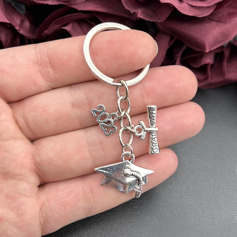 

2023/Graduation Ceremony Keychain Graduation Certificate Graduation Souvenir Bachelor Hat Class Badge Keychain